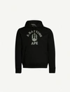 A BATHING APE College-logo cotton-jersey hoody