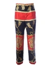 GUCCI EMBELLISHED PRINTED TROUSERS,10794885