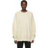 Ben Taverniti Unravel Project Off-white Waffle Hybrid Sweater