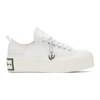 MCQ BY ALEXANDER MCQUEEN OFF-WHITE PLIMSOLL PLATFORM LOW-TOP SNEAKERS