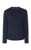 Prada Stretch Cotton-jersey T-shirt In Navy