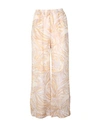 See By Chloé Tiger-print Silk-georgette Wide-leg Pants In Beige