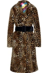 AINEA AINEA WOMAN BELTED LEOPARD-PRINT FAUX FUR COAT ANIMAL PRINT,3074457345619706748