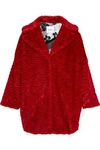 AINEA AINEA WOMAN OVERSIZED FAUX FUR COAT RED,3074457345619636360