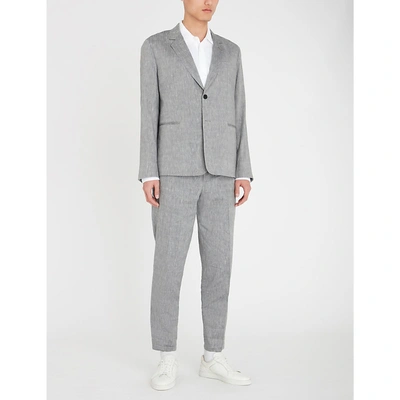 Paul Smith Regular-fit Wool And Linen-blend Suit In Grey