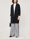 's Max Mara S Max Mara Womens Black Messi Wool Wrap Coat In Black