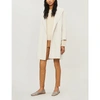 Max Mara Messi Wool Wrap Coat In Sand White
