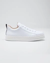 Chloé Chloe White Leather Lauren Low-top Sneakers In White