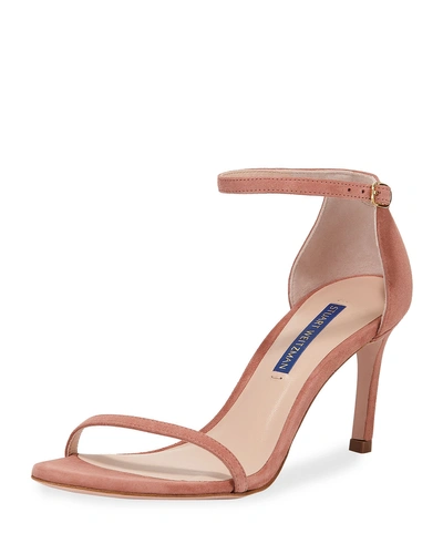 Stuart Weitzman Nudist 80 Ankle-strap Sandals