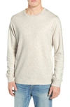 Frame Classic Fit Long Sleeve Crewneck T-shirt In Oatmeal Heather