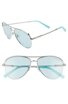 TIFFANY & CO TIFFANY & CO 57MM AVIATOR SUNGLASSES,TF306257-Y