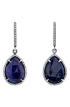 SHERYL LOWE SAPPHIRE TEARDROP EARRINGS,323091