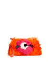 ANYA HINDMARCH CREEPER ONE-EYED DYED SHERLING CLUTCH,0400099830793
