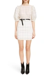 ISABEL MARANT CHECK PRINT ORGANZA DRESS,RO1303-19P024I