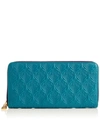 LIBERTY LONDON LARGE ZIP AROUND WALLET IN IPHIS EMBOSSED LEATHER