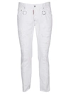 Dsquared2 Men's Slim Ripped Jeans In White