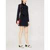 Gucci Embellished Wool-blend Coat In Ink Mc