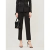 GIVENCHY STRAIGHT-LEG HIGH-RISE WOOL-CREPE TROUSERS