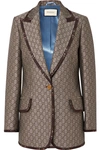 GUCCI Cotton and wool-blend jacquard blazer