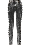 GUCCI Buckled high-rise skinny jeans