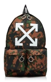 OFF-WHITE CAMOU ARROW BACKPACK WITH ZIP POCKETS,OMNB003S19D360249901