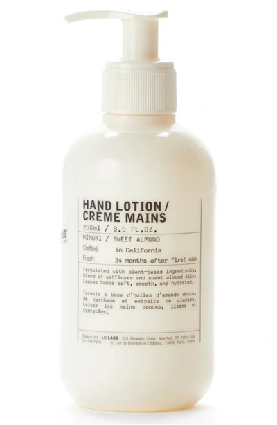 Le Labo Hinoki Hand Lotion, 250ml - One Size In Colorless