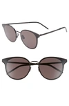 SAINT LAURENT 64MM OVERSIZE FLAT FRONT ROUND SUNGLASSES,SL 271 K001