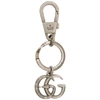 GUCCI GUCCI SILVER GG MARMONT SNAKE KEYCHAIN