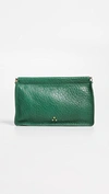 Jérôme Dreyfuss Clic Clac Clutch L With Bubble Effect In Vert