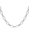 True Rocks Belcher Charm Necklace Rhodium Plated In Charm