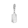 True Rocks Sterling Silver Small Razor Blade Charm