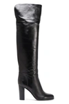 SERGIO ROSSI LEATHER OVER-THE-KNEE BOOTS,3074457345619983500