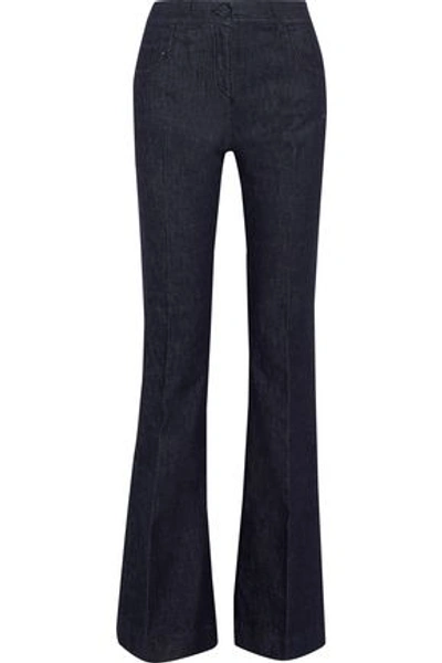 Versace Woman Mid-rise Bootcut Jeans Dark Denim