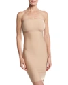 Commando Two-faced Tech Strapless Control Shapewear Slip In Beige