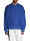 BEN TAVERNITI UNRAVEL PROJECT COTTON TERRY CREWNECK SWEATSHIRT,0400010033508