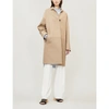 JIL SANDER GUYANA CONTRAST-PANEL WOOL AND COTTON-BLEND COAT