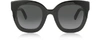 GUCCI DESIGNER SUNGLASSES BLACK OVERSIZED ACETATE SUNGLASSES W/STARS