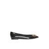BURBERRY THE LEATHER D-RING FLAT