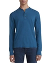 Rag & Bone Standard Issue Slub Cotton Henley In Stone Blue