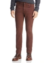 7 FOR ALL MANKIND ADRIEN SLIM FIT JEANS IN BLACKENED BURGUNDY,AT0165098P