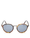 Persol Men's Po3184s Round Acetate Sunglasses In Tortoise Brown