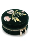 Wolf Zoe Round Travel Case - Green In Forest Green