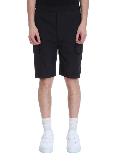 Neil Barrett Cotton-blend Cargo Shorts In Black