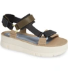Camper Oruga Up Platform Sport Sandal In Green