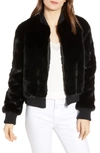 CUPCAKES AND CASHMERE AMY FAUX FUR BOMBER JACKET,CI402582