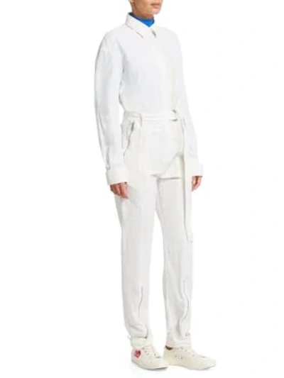 Artica Arbox Canvas Jumpsuit In Chalk White