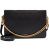 GIVENCHY CROSS 3 LEATHER & SUEDE CROSSBODY BAG - BLACK,BB501JB0ED