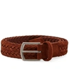 ANDERSON'S Anderson's Woven Suede Belt,B667-PI85-00378