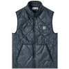STONE ISLAND STONE ISLAND GARMENT DYED QUILTED GILET,7015G0124-V00204