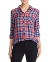 RAILS HUNTER METALLIC PLAID SHIRT,100-550-805